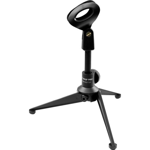 Pyle PMKSDT25 Stands & Cabinets Pylepro Adjustable Desktop Tripod Microphone Stand - 5 Lb Load Capacity - 8.70" Height (pmksdt25) 818200326185