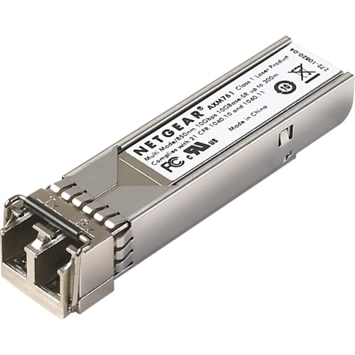 Netgear AXM761P10-10000S Switch Modules Netgear Prosafe Axm761 Sfp+ Module - For Data Networking, Optical Network - 1 X Lc Duplex 10gbase-sr Axm761p1010000s 606449087840