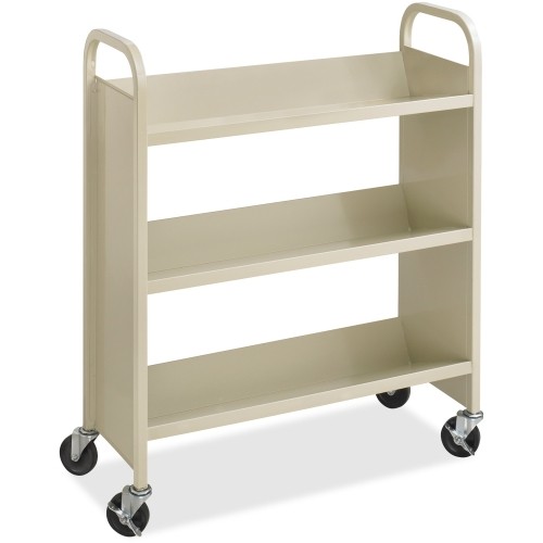 Safco 5358SA Carts & Dollies Steel 3-shelf Single-sided Book Carts SAF5358SA 630595289117