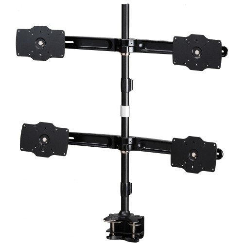 Amer Networks AMR4C32 Mounting Kits Amer Mounts Quad Monitor Clamp Mount Supports Flat Panel Size Up To 32" Amr4c32 - Quad Monitor Clamp 650177303093
