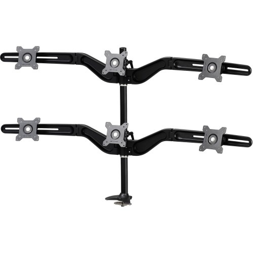 Amer Networks AMR6P Mounting Kits Amer Mounts Grommet Based Hex Monitor Mount For Four 15"-24" Lcd/led Flat Panel Screens - Supports U 650177303024