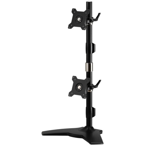 Amer Networks AMR2SV Mounting Kits Stand Based Vertical Dual Monitor Mount. Up To 24" , 26.4lb Monitors 650177303062