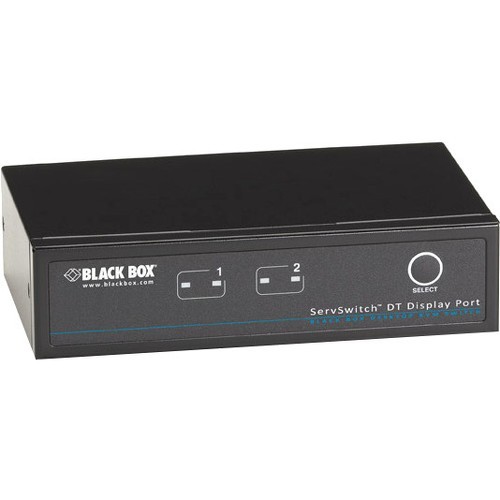 Black Box KV9702A KVM Switchboxes Black Box Servswitch Kvm Switch Dt Displayport With Usb And Audio, 2-port - 2 Computer(s) - 1 Local  007540132062
