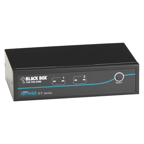 Black Box KV9612A KVM Switchboxes Black Box Servswitch Dt Dvi 2-port With Emulated Usb Keyboard/mouse - 2 Computer(s) - 1 Local User(s 822088069409
