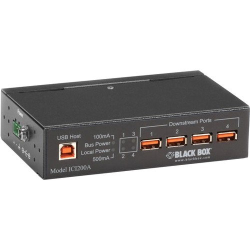 Black Box ICI200A USB/Firewire Adapters Black Box Industrial Usb 2.0 Hub - 4-port - New - Usb 2.0 - External - 4 Usb Port(s) - 4 Usb 2.0 Por 822088076650