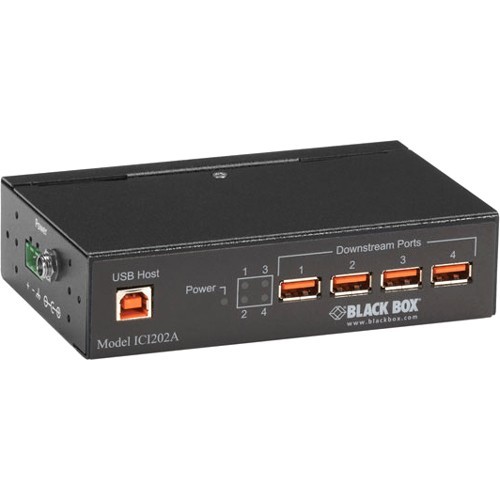 Black Box ICI202A USB/Firewire Adapters Black Box Industrial Usb 2.0 Hub With Isolation - 4-port - New - Pci 2.0 - External - 4 Usb Port(s)  007540652126
