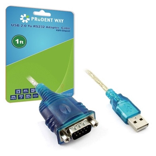 Prudent Way Inc PWI-USB-RS232 Cables Usb 2.0 To Rs232 Adapter Cable Pwiusbrs232 818216762571