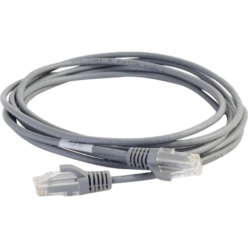 C2g 01089 Cables C2g 3ft Cat6 Snagless Unshielded (utp) Slim Network Patch Cable - Gray - Slim Category 6 For Network 757120010890