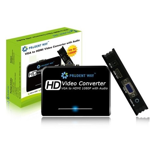 Prudent Way Inc PWI-VGA-HDMI Video Capturing Cards Vga To Hdmi Video Converter With Audio Pwivgahdmi 818216748209