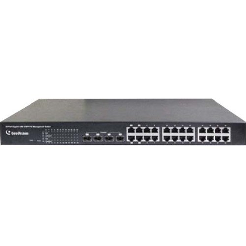 Geovision 84-POE2411-001U Switches & Bridges Geovision Gv-poe2411 24-port Gigabit 802.3at Web Management Poe Switch - 24 Ports - Manageable - Gig 84poe2411001u 720082151291