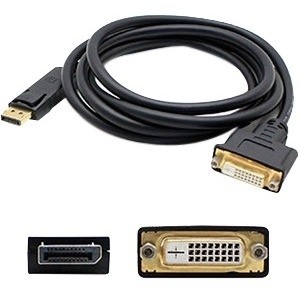 Addon DISPORT2DVID Cables Displayport To Dvi Dual Link Active Video Converter - Male To Female Dongle - 100% Compatible And Gu 821455075128