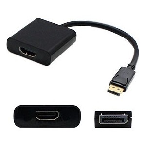 Addon DISPORT2HDMIA Cables Displayport 1.2 Male To Hdmi 1.3 Female Black Active Adapter Which Comes With Audio For Resolution U 821455072851