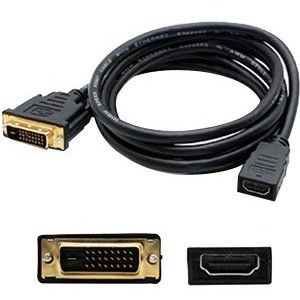 Addon DVID2HDMI Cables Dvi-d Dual Link (24+1 Pin) Male To Hdmi 1.3 Female Black Adapter For Resolution Up To 2560x1600 (wqx 792285394607