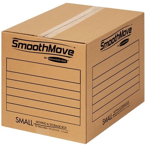 Fellowes 7713801 Shipping & Storage Boxes Smoothmove Basic Moving Boxes, Small 043859637317