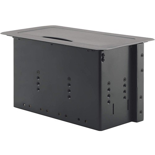 Kramer Electronics TBUS-6XL(B) Power/Data Outlets Kramer Table Mount Modular Multi-connection Solution - Manually Retracting Lid - Rectangular Desktop Tbus6xlb 997253408427