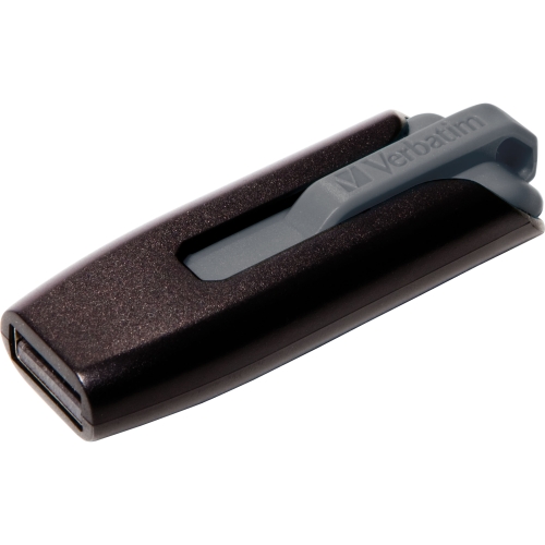 Verbatim 49189 Flash Drives 128gb Store 'n' Go V3 Usb 3.2 Gen 1 Flash Drive - Gray 023942491897