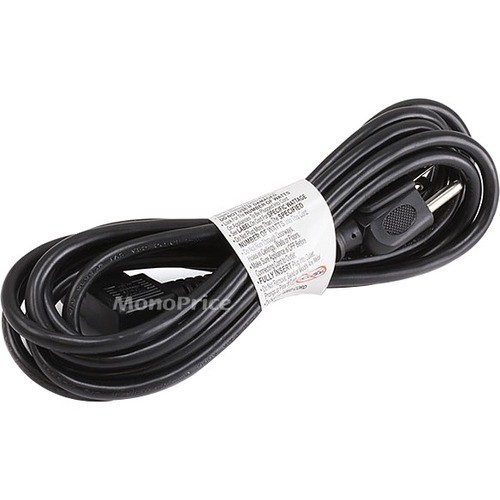 Monoprice 7677 Power Cords Monoprice Standard Power Cord - For Computer, Monitor, Projector, Television - 18 Gauge - 125 V Ac / 844660076773