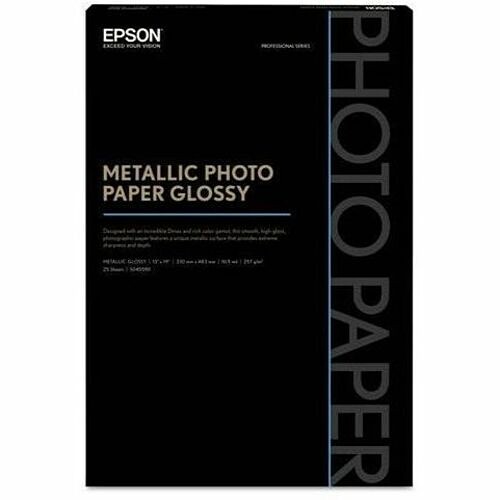 Epson S045590 Printing Media Metallic Photo Paper Glossy 616174399941
