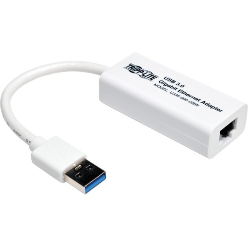 Eaton U336-000-GBW Network Cards Eaton Tripp Lite Series Usb 3.0 To Gigabit Ethernet Nic Network Adapter - 10/100/1000 Mbps, White -  U336000gbw 037332183286