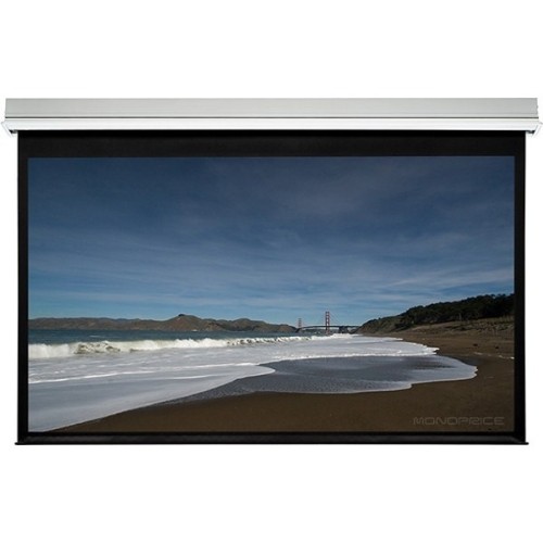 Monoprice 7338 Projection Screens Monoprice 7338 120" Electric Projection Screen - Front Projection - 16:9 - Matte White - 104.6" X 58 844660073383