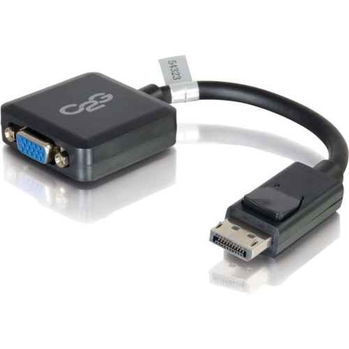 C2g 54323 Cables C2g 8in Displayport To Vga Adapter Converter - M/f - Displayport/vga For Notebook, Tablet, Monitor,  757120543237