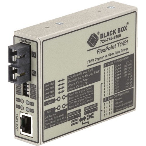 Black Box ME662A-SSC Transceivers/Media Converters Black Box Flexpoint Modular Media Converter, Rs-232 To Fiber, Single-mode, 30 Km, Sc - 1 X Sc Ports  Me662assc 013269144040
