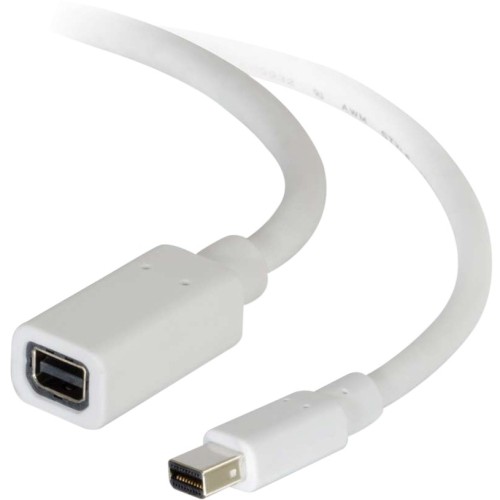 C2g 54414 Cables C2g 6ft Mini Displayport Extension Cable M/f - White - 6 Ft Mini Displayport A/v Cable For Audio/vid 818218535654