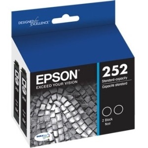 Epson T252120D2 Toners & Ink Cartridges Standard-capacity Black Dual Pack Ink Cartridge EPST252120D2 010343910560