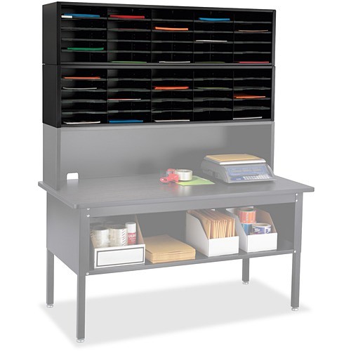 Safco 7751BL Racks & Organizers Safco E-z Sort Sorter Module - 25 Compartment(s) - 14.25" Height X 57.50" Width X 13" Depth - Adjust SAF7751BL 993248741685