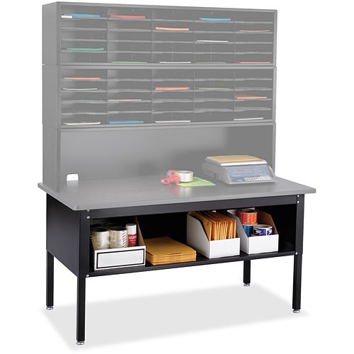 Safco 7749BL Tables & Desks Safco E-z Sort Sorting Table - Rectangle Top - 4 Legs - 500 Lb Capacity - 28" To 36" Adjustment - 60 SAF7749BL 073555774924