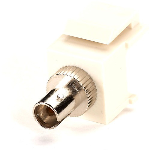 Black Box FMT333-R2 Connector Adapters Black Box Keystone Snap Fitting - St, Office White - 1 X St Network Female - 1 X St Network Female - Fmt333r2 641676284327