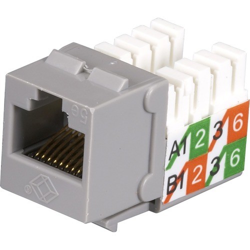 Black Box FMT923-R2 Cable Ends/Connectors Black Box Cat5e Keystone Jack - Unshielded, Gray - 1 X Rj-45 Keystone Female - Gray - Taa Compliant  Fmt923r2 822088072867
