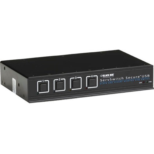 Black Box SW4008A-USB-EAL KVM Switchboxes Black Box Servswitch Secure Kvm Switch With Usb, Eal4+ Certified, Dvi, 4-port - 4 Computer(s) - 1 Lo Sw4008ausbeal 641676613738
