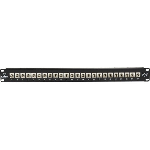 Black Box JPM425A Patch Panels Black Box Connect Rackmount Simplex Fiber Panel - 1u, Preloaded - 24 Port(s) - 24 X Simplex - 1u Hig 093007141104