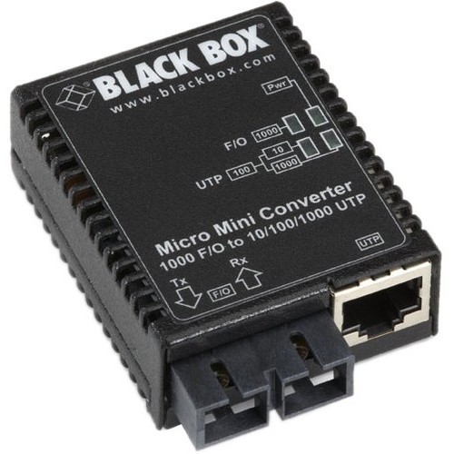 Black Box LMC4002A Transceivers/Media Converters Black Box Micro Mini Lmc4002a Transceiver/media Converter - 1 X Network (rj-45) - 1 X Sc Ports - Dup 700604208825