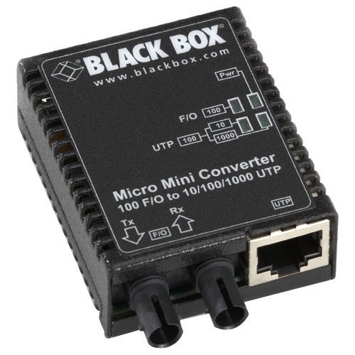 Black Box LMC403A Transceivers/Media Converters Black Box Lmc403a Tanscevier Media Converter - 1 X Network (rj-45) - 1 X St Ports - Duplexst Port -  093007291502