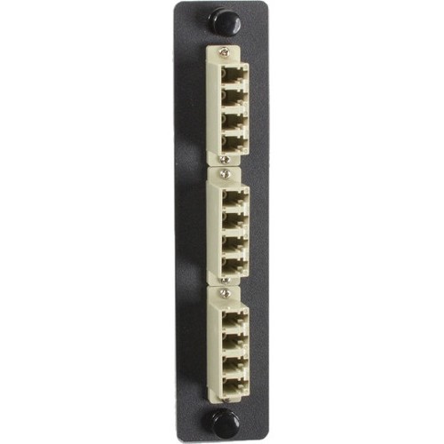 Black Box JPM455B-R2 Patch Panels Black Box Standard Adapter Panel - Bronze Sleeve, (6) Lc Duplex Pairs, Beige - 12 Port(s) - 12 X Dup Jpm455br2 822088070795