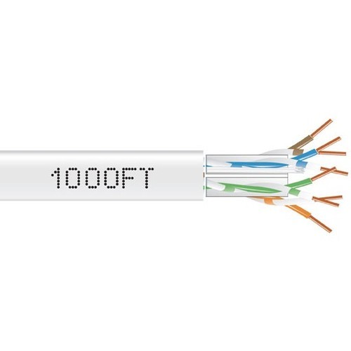 Black Box C6ABC51-WH-1000 Cables Black Box Gigatrue Cat.6a Utp Network Cable - 1000 Ft Category 6a Network Cable For Patch Panel, Wal C6abc51wh1000 013269156920
