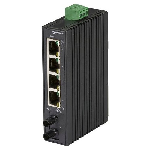 Black Box LBH120A-H-SC Switches & Bridges Black Box Lbh120a-h-sc Ethernet Switch - 5 Ports - Fast Ethernet - 10/100base-tx, 100base-x - Taa Co Lbh120ahsc 700604246377