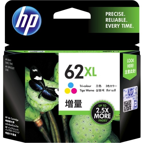 Hp C2P07AN#140 Toners & Ink Cartridges Hp 62xl Original Ink Cartridge - Single Pack - Inkjet - High Yield - 415 Pages - Color - 1 Each (c2p C2p07an140 695976410214