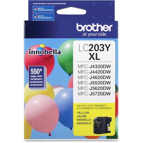 Brother LC203Y Toners & Ink Cartridges Lc203 High-yield Ink Cartridges BRTLC203Y 012502638612