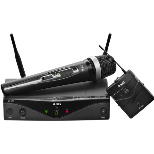 Harman Pro 3414H00010 Wireless Microphone Systems Akg Wms420 Presenter Set Professional Wireless Microphone System - 40 Hz To 559 Ghz Operating Freque 818268059605