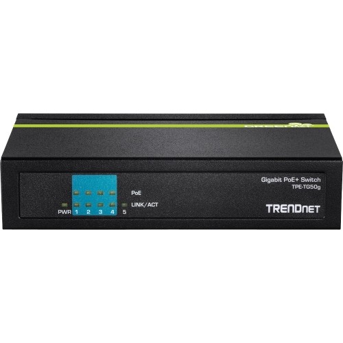 Trendnet TPE-TG50G Switches & Bridges Trendnet 5-port Gigabit Poe+ Switch, 31 W Poe Budget, 10 Gbps Switching Capacity, Data And Power Throu Tpetg50g 014445365525