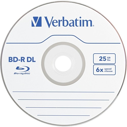 Verbatim 98356 DVD/CD Media Verbatim Bd-r Dl 50gb 8x Verbatim, Hard Coat, 25pk Spindle - 25pk Spindle (98356) 023942983569