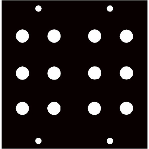 Middle Atlantic 3/8BANA6 Panels Middle Atlantic Ucp Module With Six 3/8 Inch Banana Jack Punchouts - Aluminum - Brushed Black - 3.5" 38bana6 656747097959