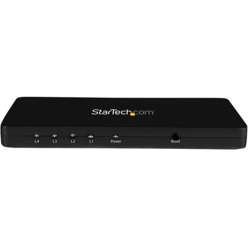 Startech ST124HD4K Signal Splitters/Amplifiers 4k Hdmi 4-port Video Splitter-1x4 Hdmi Splitter W/solid Aluminum Housing-4k 30hz 065030858335