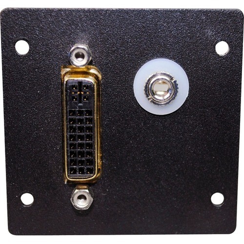 Middle Atlantic AV5005BK Faceplates & Mounting Boxes Wiremold Dvi F/f Barrel With 3.5mm Stereo With Solder Tabs - Metal (av5005bk) 786776177732