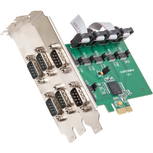 Syba SI-PEX15040 Serial/Parallel Adapters Syba Multimedia 6-port Rs-232 Serial Pci-express, Revision 2.0; With Exar Chipset - 1 Pack - Pci Exp Sipex15040 696552160868