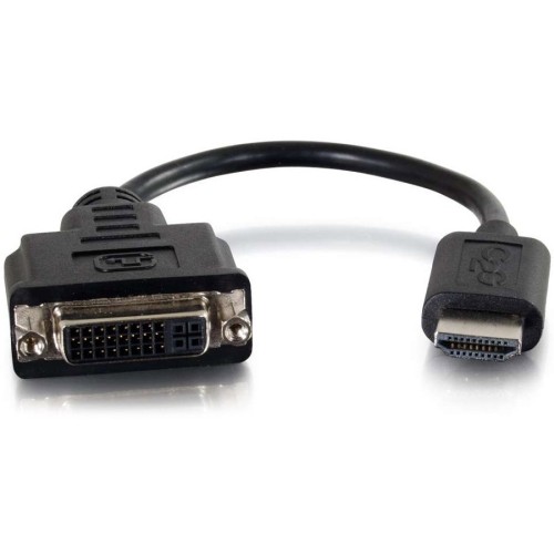 C2g 41352 Cables C2g 8in Hdmi To Dvi Adapter Converter Dongle - M/f Black - Dvi-d/hdmi For Video Device Notebook, Mon 757120413523