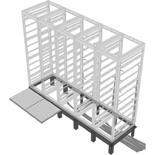 Middle Atlantic RIB-2-WMRK-36 Rack Equipment Middle Atlantic Rib Riser Base - Floor Standing - Black Powder Coat - Steel (rib-2-wmrk-36) Rib2wmrk36 656747100000